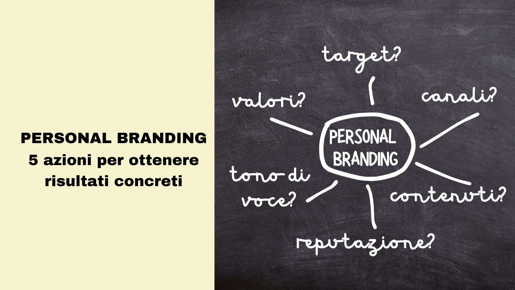 Personal branding per vendere e promuovere la tua attività: 5 azioni per ottenere risultati concreti Personal branding per vendere e promuovere la tua attività: 5 azioni per ottenere risultati concreti
