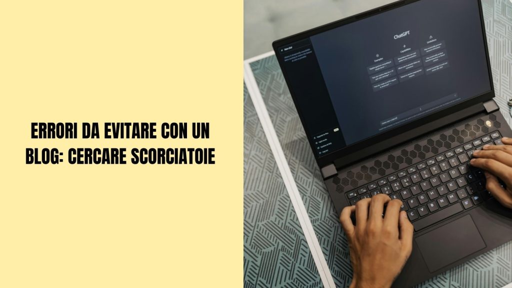 errori da non fare con il blog